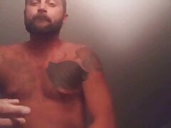 Cock ring jacking big dick