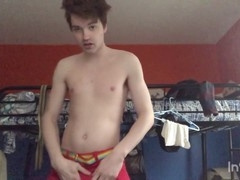 Smooth twink gets off with a big cock in gay amateur action