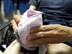 Getting off, underpants, milking