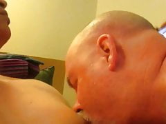 Sucking Out Two Latino Loads.  With Some Come Left Over.