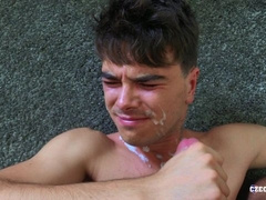 Missionary bareback anal with a hairy newcomer