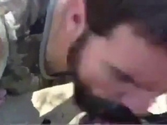 Bearded Daddy Gives Facial in the Woods