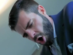 two guys in suits fuck