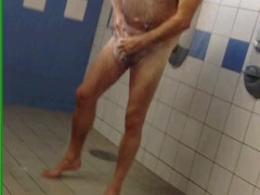 Bearded father in locker apartment