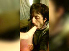 deep-throating 21yo Ginger lad with Footjob