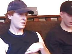 Skaters meet up for an afternoon of blowjobs and cock stroking