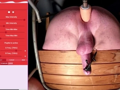 JIZZ EXTRACTION ON THE IMPALEMENT TABOURET