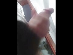 This time I gushed standing up.