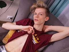 Alex Powelly is going to jerk his dick in the armchair