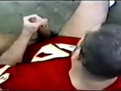 Stranger gets hand job outside at Rest Stop Spunks Firm