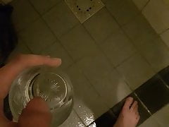 having a drink