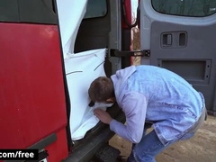 Tony Gets In The Truck & Takes Off Majk Before Get Him On His Knees To Penetrate His Culo - BROMO