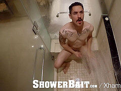 ShowerBait taut culo boink with Str8 Zak Bishop and Vincent