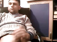 Sexy big dicked turkish man guy stroking