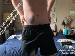 Blondie Dude Drills his Flashlight until he Spills his Geyser