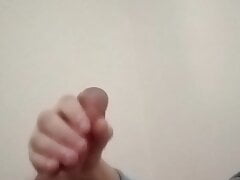 Hot guy wanks big cock before bed  #15