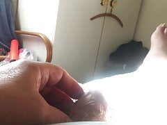 Sunday foreskin - stretching with two pliers