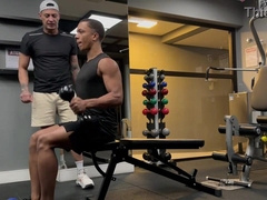 penetrating the arse of the dark-haired boy from the gym