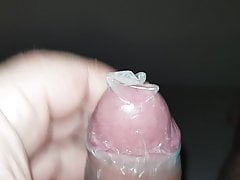 Cumming in a Condom