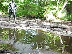 Mud bath in the wallow