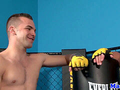 bulky homo mma jocks porking in the octagon