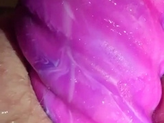 Femboy frolicking with a thick unicorn horn