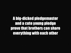 Gorgeous Young Fraternity Initiate Busted Right In His Ass