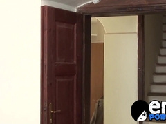 Handsome gay emo receives cum on chest after anal hammering