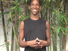 Youthful Black Nudist College Surfer With A Big 10 Inch Dick