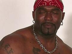The hunkiest black dudes pummel a white ass