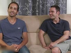 Straight dude and horny gay first porn clip