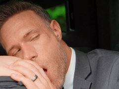 Wedding day fuck with two super-hot dudes and chauffeur