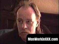 MenWorkinXXX.com - Kinky elderly stud loves solo masturbating in a cheap hotel guest room