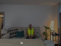 Construction boy got kinky during rubdown with a fresh massagist.