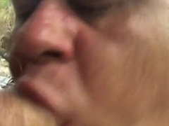 Big-Cock Daddy Blowjob in the Dunes