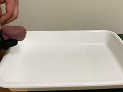 Fat Guy With Small Penis Masturbating With Vibrating Eggs Cumming And Pissing