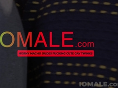 Nolans huge black meat sweats cum on Leons severely stretched ass