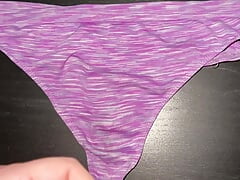 Big cumshot on my sisters panties