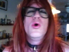 Super hot tranny jerk-off in nylon stockings 3