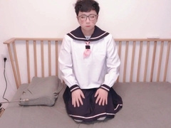 Nice men in skirts fussing in front of the camera