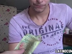 Handsome young amateur Latino guy gets paid to fuck a gay filmmaker