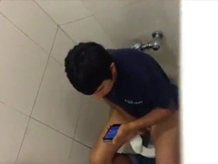 Str8 Spy Boy In Public Wc