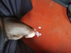 Drying my balls out of cum, intense masturbation, nice big cock