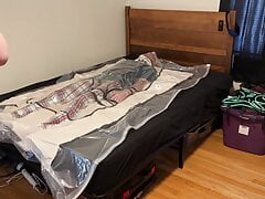 Feb 19 2023 - A very relaxing session in the vacbag with my spinal brace, C-Collar & PVC Aprons
