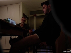 His real step grandfather sees step grandson wank off (pillow-biter)
