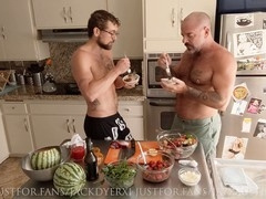 Kitchen, kink, gay cooking