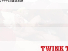 TwinkTop young fellows use elder fellows to plumb and breed after football