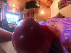 Ball spreading and pumping, sucking and going knuckle deep instructing of Sissy - part two