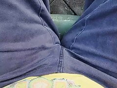 It was a beautiful and damp morning, so I decided to tease my desperation on an already wet chair.