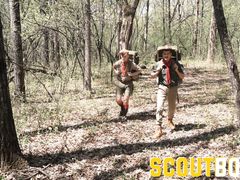 Dom hung scoutmaster with mustache fucks twink hard and raw